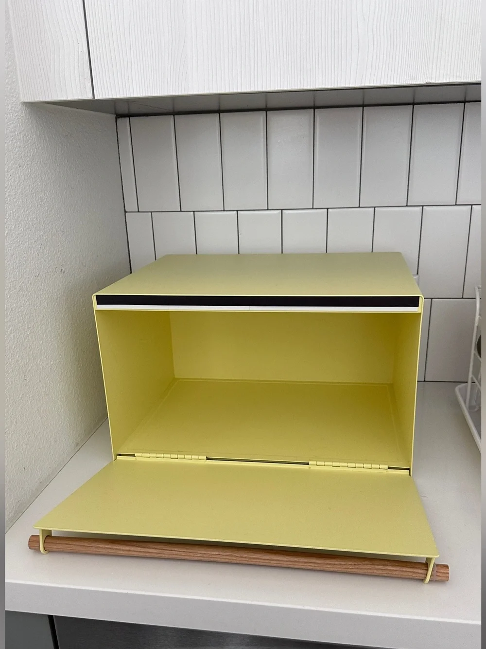 Yamazaki Home Yellow Steel Bread Box